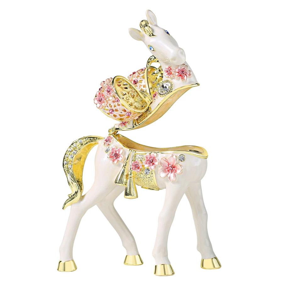 2026年 干支の置物 ジュエリーボックス 干支 午年 ウマ 白馬 桜子馬 桜仔馬 ホワイト EX6341 |  | 05