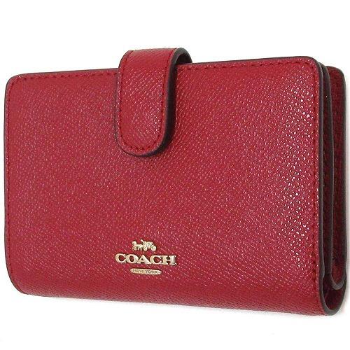 コーチ 財布 COACH アウトレット レザー クロスグレイン ミディアム コーナー ジップ  二つ折り財布   11484IMF8Q　n201201｜selectag