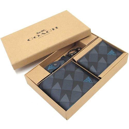 高い素材 コーチ 財布 メンズ アウトレット キーホルダー セット Coach チェック ジオ プリント スリム 財布 パスケース キーリング ギフト セット Box付 26 Qbnav 最新コレックション Gtasigns Ca