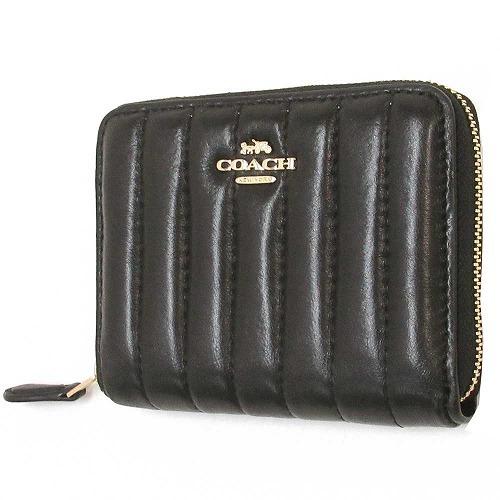 プライスダウン30 Off コーチ 財布 Coach アウトレット リニア キルティング レザー スモール ジップ アラウンド二つ折り財布 26imblkath N11 決算特価 送料無料 Toscelikspecialsteel Com