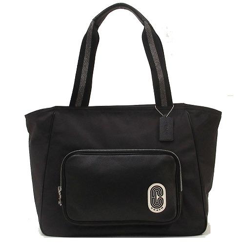 コーチ バッグ メンズ Coach アウトレット ナイロン ペブルド レザー ミックス コート トート バック svbk N007 Fsvbk セレクトag 通販 Yahoo ショッピング