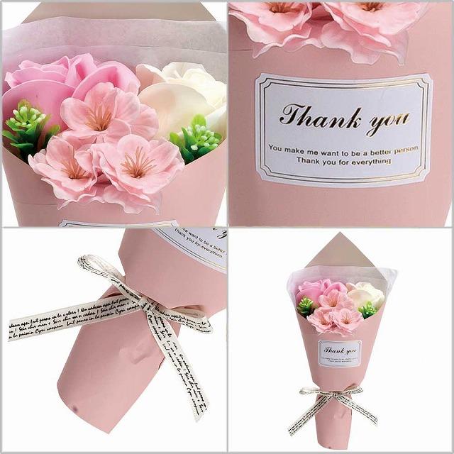 【並行輸入品】ソープフラワー3輪ブーケFDC03R |  | 06