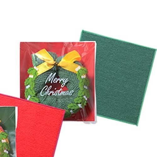 クリスマス リースハンドタオル グリーン  HAND-GREEN |  | 02