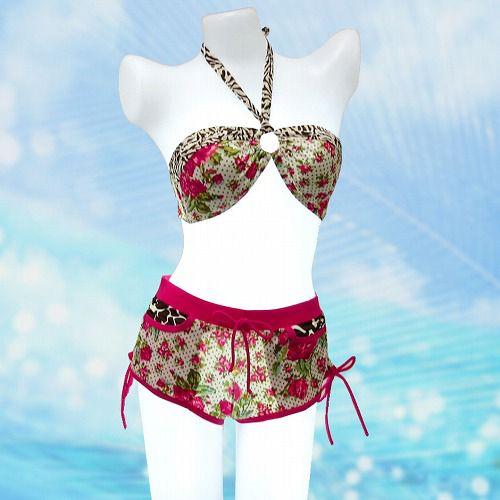 LOCO BOUTIQUE ロコブティック ピンク 花柄 ビキニ 3点セット LOCO BOUTIQUE ロコブティック ピンク 花柄 ビキニ 3点セット