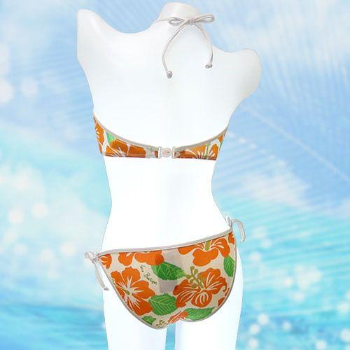 並行輸入品】LOCO BOUTIQUE ロコブティック ホワイト×オレンジ ハイビ