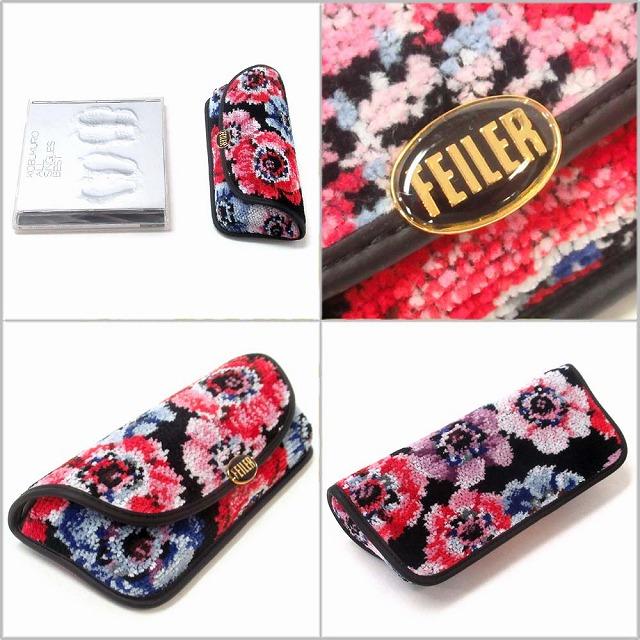 feiler（フェイラー） メガネケース レディアネモネ メガネ拭きクロス