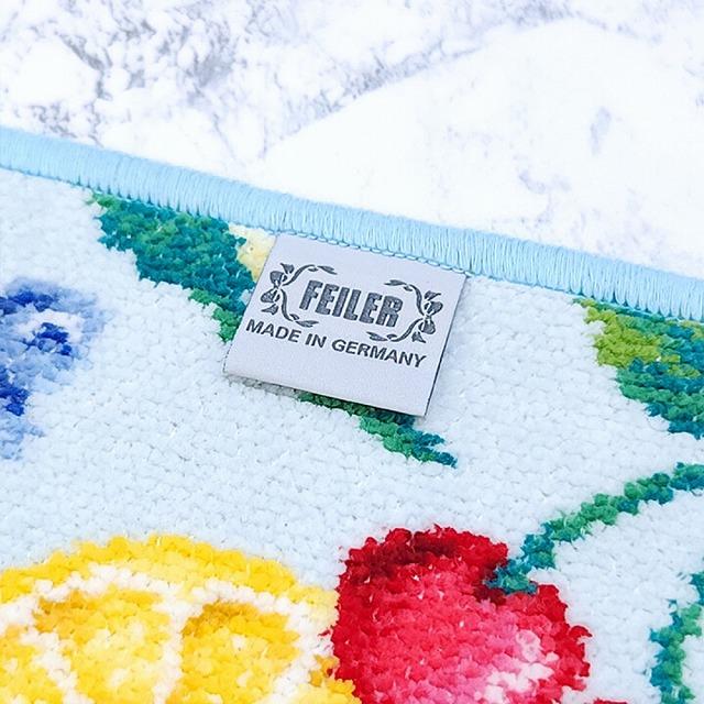 FEILER フェイラー  ハンカチ　 花柄 ペールブルー LA FRUTTA lft25 | feiler | 05