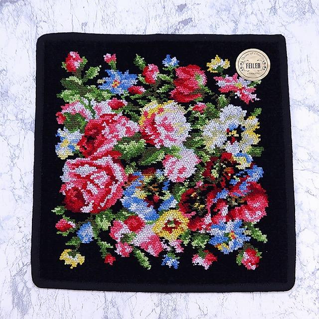 【未使用】FEILER　フェイラー　大判バスタオル　ひざ掛け　花柄 FEILER フェイラー ハンカチ タオル LIZ リズ 花柄 LIZ1125192