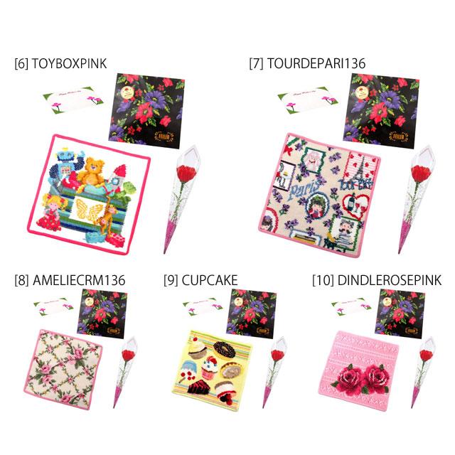 【並行輸入品】母の日ギフトセット FEILER フェイラー  ハンカチ タオル 25cmカーネションフラワー花束(造花)母の日メッセージカードフェイラーギフト | feiler | 12