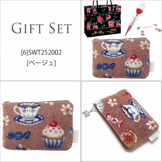 【並行輸入品】母の日 ギフトセット FEILER フェイラー  ポーチ カーネションフラワー花束(造花)母の日メッセージカード フェイラーギフトBoxセット | feiler | 16