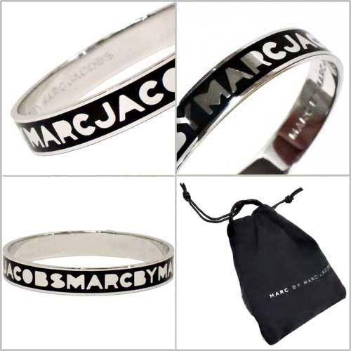 マークバイマークジェイコブズ アウトレット ブレスレット レディース LOGO BANGLE  M3PE609 BK MARC BY MARC JACOBS｜selectag｜02