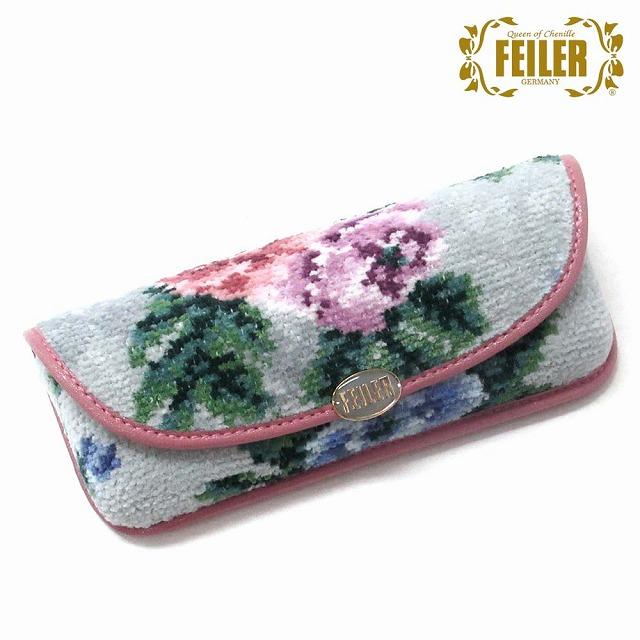 feiler（フェイラー） メガネケース メロウローズ メガネ拭き付き