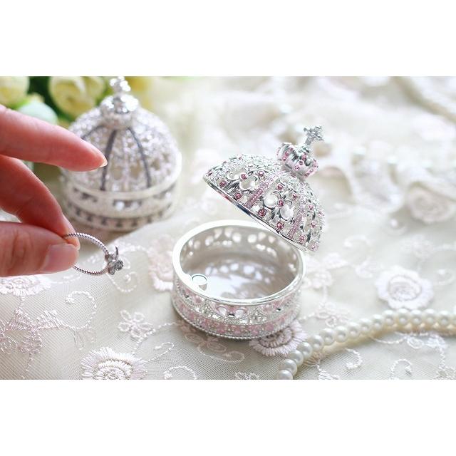 ジュエリーボックス ミニチュアクラウン ピィアース ミニチュアサイズ 王冠の置物 シルバーピンク MN0091 |  | 04