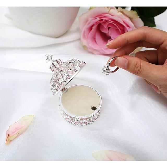 ジュエリーボックス ミニチュアクラウン ピィアース ミニチュアサイズ 王冠の置物 シルバーピンク MN0091 |  | 06