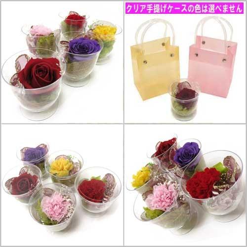 母の日 ギフト ブリザーブドフラワー ミニカップ入り  カーネーション／バラ  PALACE |  | 01