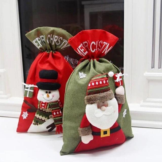 クリスマス ラッピング 袋 ギフト バッグ 雪だるま サンタクロース トナカイ ギフトバッグ SD0118Z |  | 05