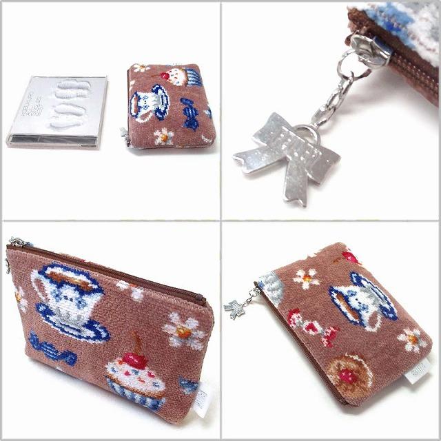 FEILER フェイラー ポーチ スウィートトリート ベージュ 限定デザイン カフェ紅茶お菓子 SWT252002 | feiler | 01