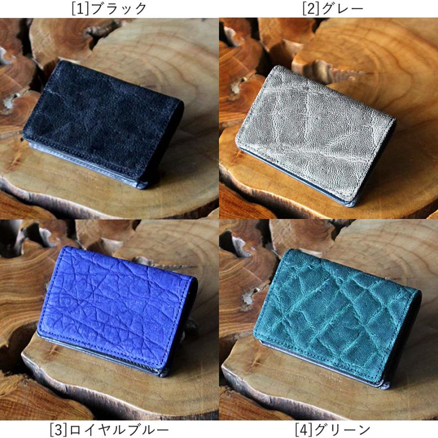 ZOO カードケース 象革 ゾウ革 エレファントレザー エキゾチックレザー 名刺入れ カードケース 姫路レザー 日本製 |  | 03