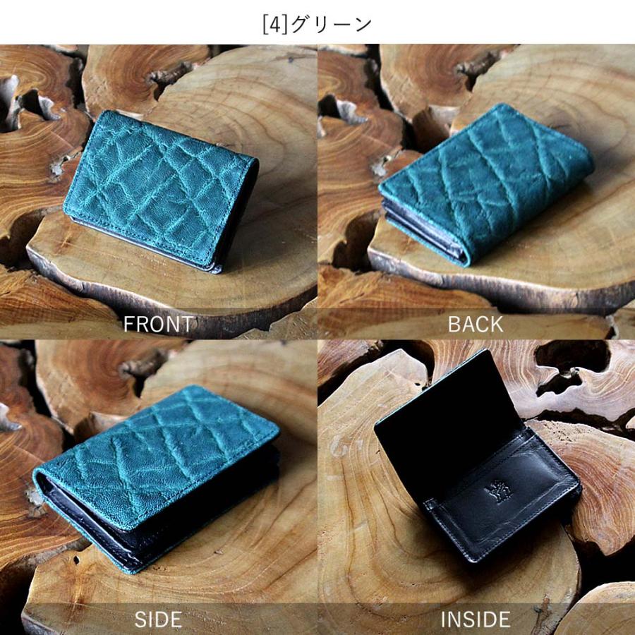 並行輸入品】ZOO カードケース 象革 ゾウ革 エレファントレザー