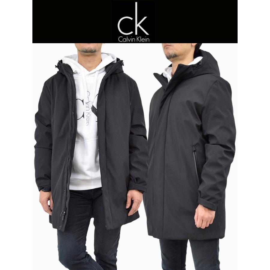 Calvin Klein（カルバン・クライン） ストレッチフーデッド中綿ロング