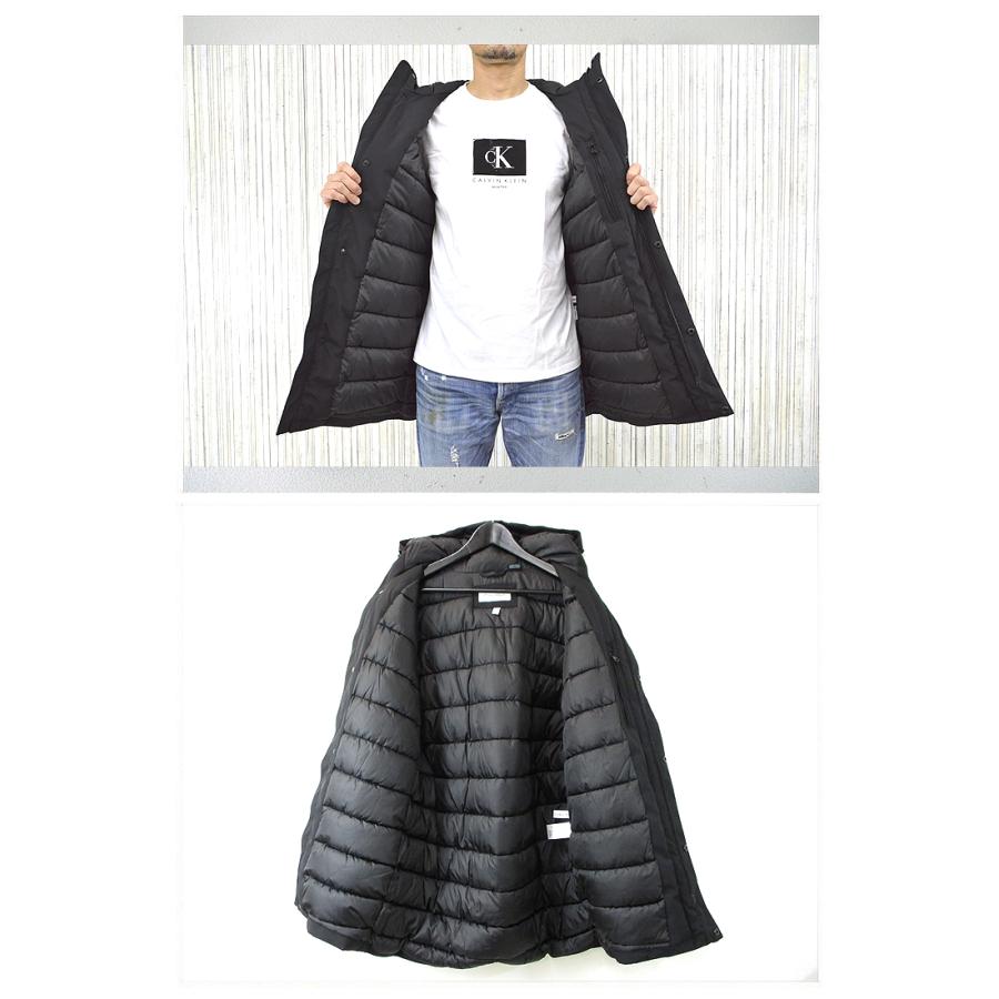 Calvin Klein（カルバン・クライン） ストレッチフーデッド中綿ロング