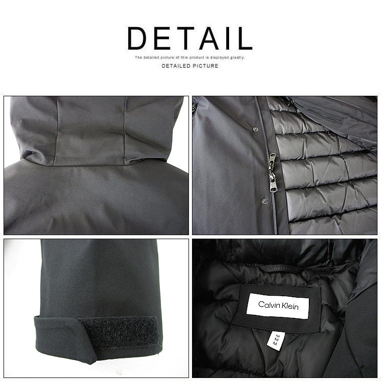 Calvin Klein（カルバン・クライン） ストレッチフーデッド中綿ロング