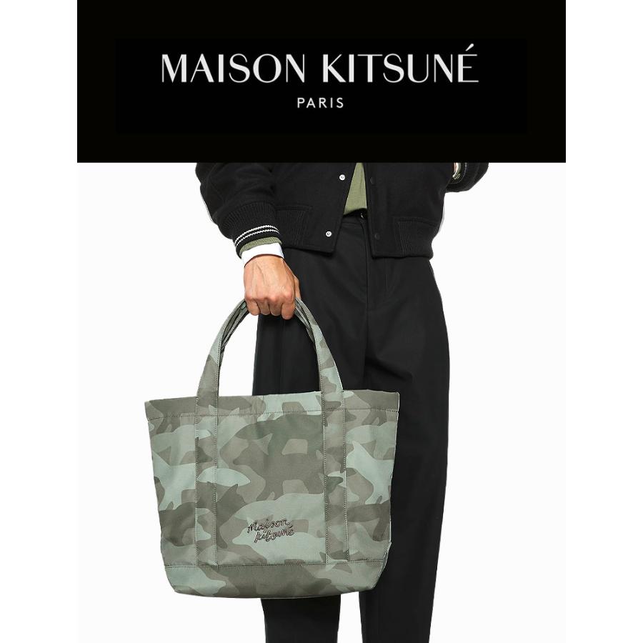 MAISON KITSUNE（メゾン キツネ） カモフォックスラージトートバッグ
