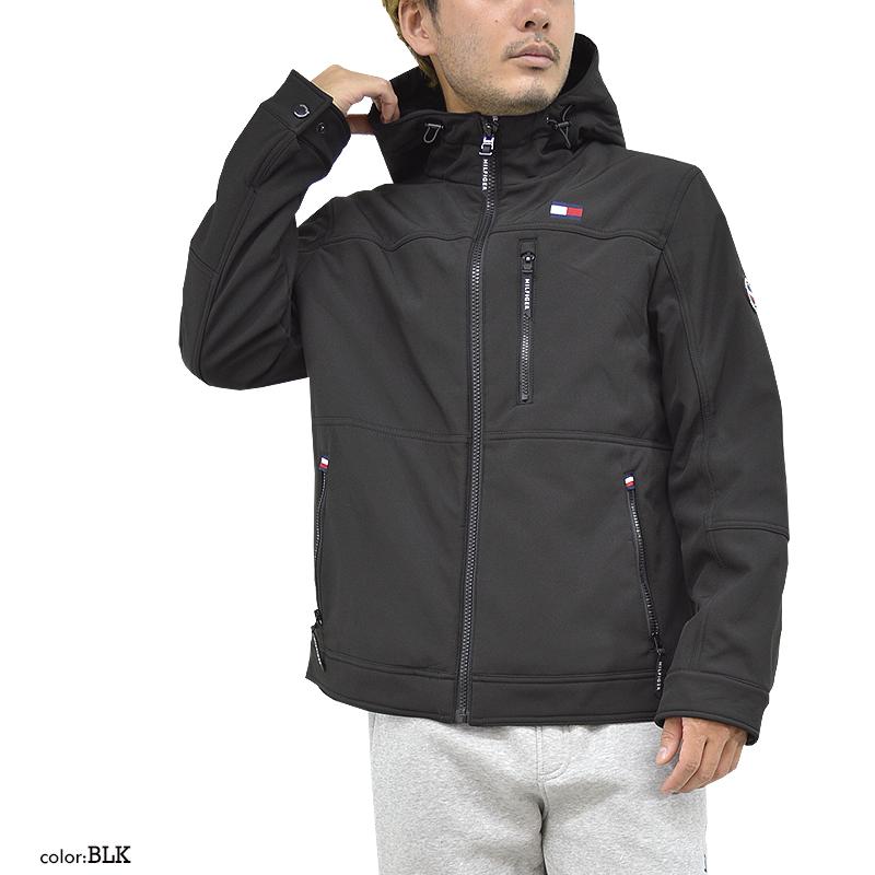 ▪️ トミーヒルフィガー　裏ボアビッグレターフーディソフトシェルジャケット　美品 TOMMY HILFIGER（トミー・ヒルフィガー） 裏ボアビッグレターフーディ