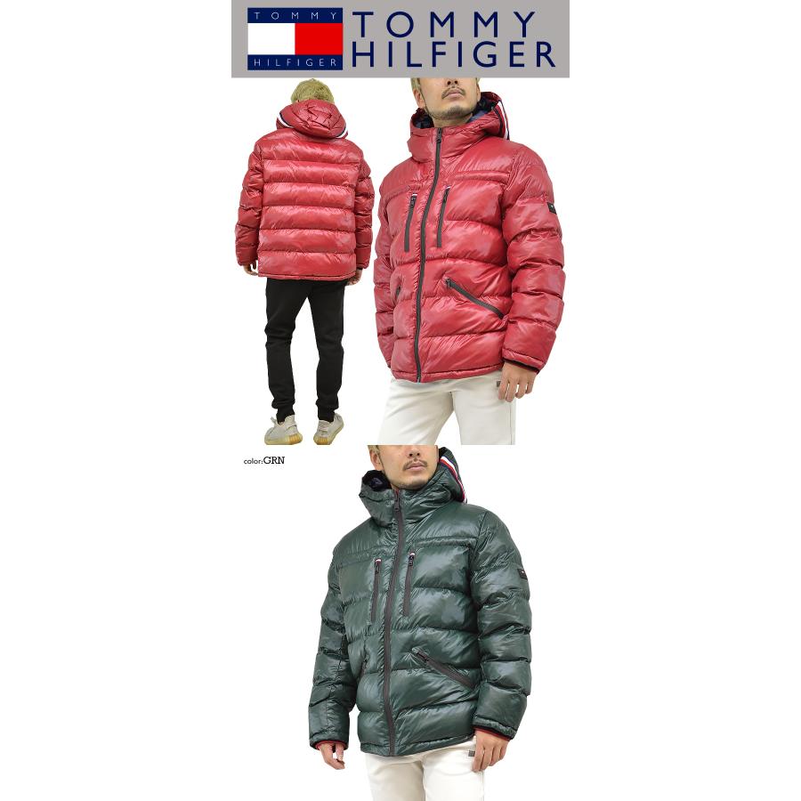 トミーヒルフィガー メンズ ジャンパー ジャケット 保温性 防寒 防風 秋 冬  HILFIGE 中綿 軽い アメリカブランド TOMMY HILFIGER（トミー・ヒルフィガー） シャイニーフーディパフ