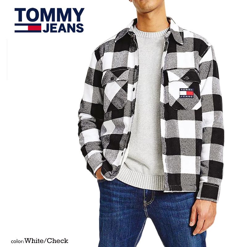 TOMMY JEANS（トミー・ジーンズ） 裏ボアオーバーチェックシャツ 「TJ 
