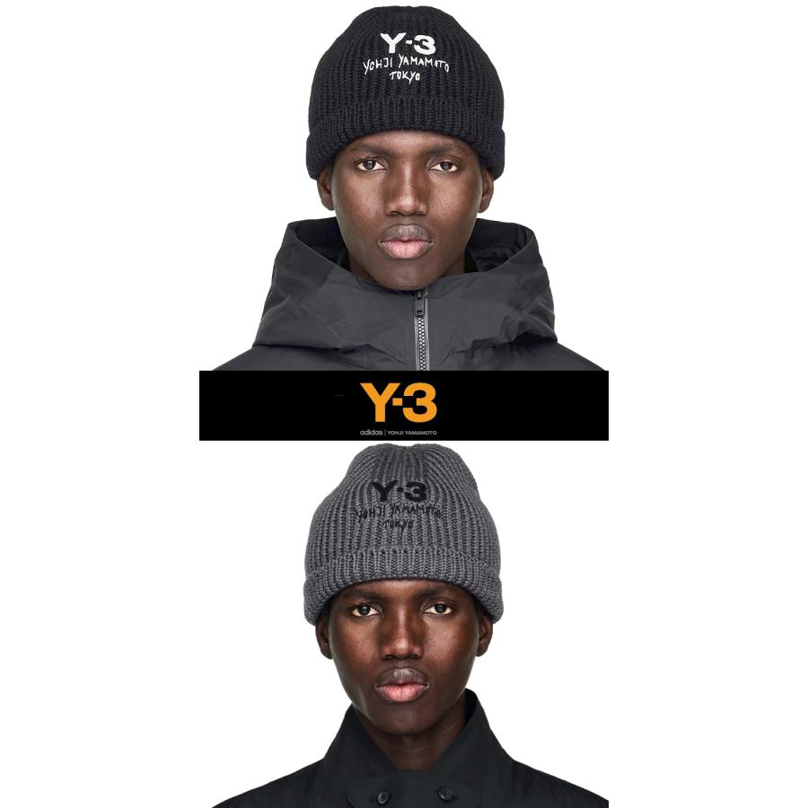 ■ Y-3 ロゴ チャンキー ニット ビーニー ■ Y-3 - チャンキー ニットビーニー ニットキャップ / Y-3CHUNKY BEANIE