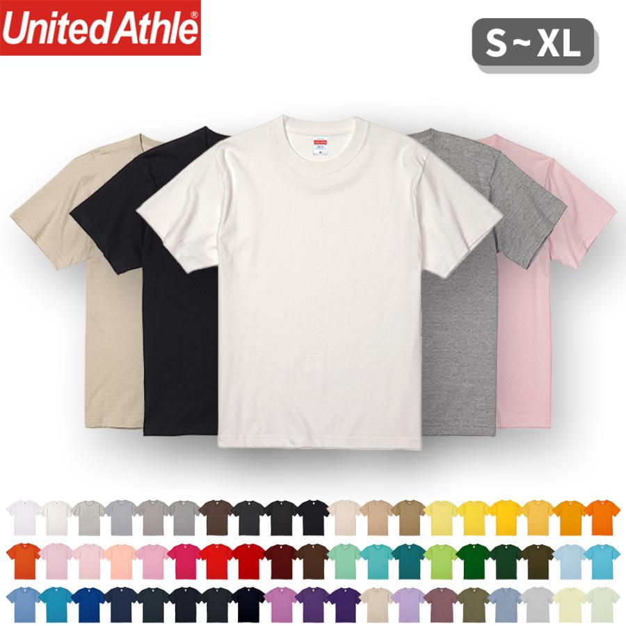 tシャツ メンズ 半袖 無地 レディース 綿100％ コットン 厚手 ユナイテッドアスレ（United Athle) 5001 500101 5.6オンス｜selectal