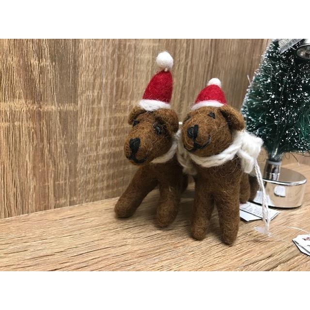 クリスマスオーナメント 犬 ラブラドールレトリーバー 羊毛フェルト｜selectaubeshop｜03