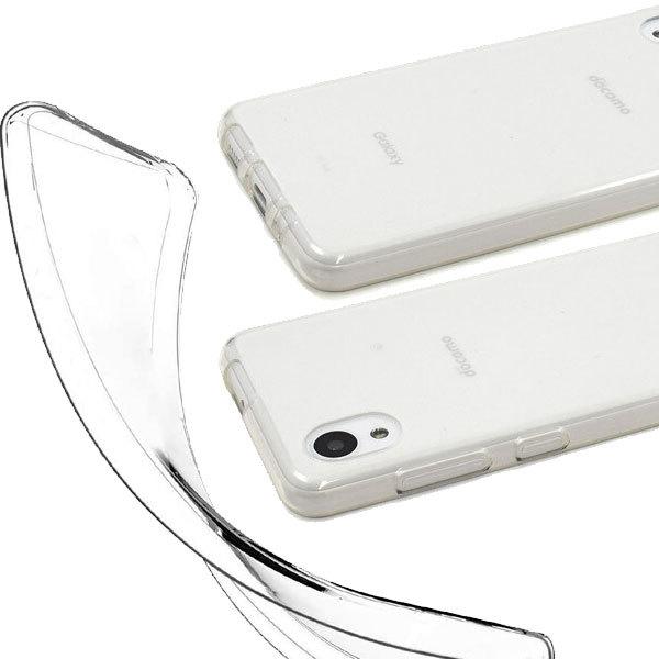 Galaxy A22 5G SC-56B ケース クリア スマホケース ギャラクシーA22 5G シンプル 無地 透明 ジャケット ストラップホール付き マイクロドット | 