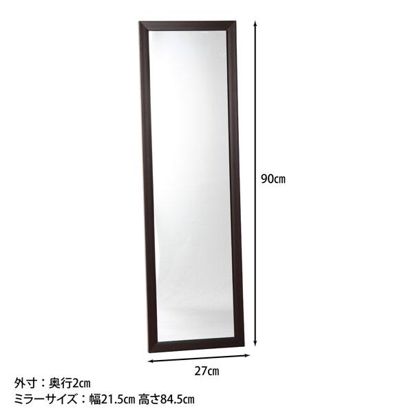 鏡 姿見 壁掛けミラー 全身 ミラー ウォールミラー 木製 スリム  おしゃれ スリムミラー 軽量 アンティーク 壁掛けミラー 飛散防止 |  | 04