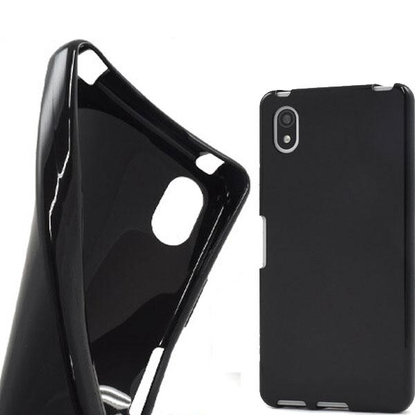 Xperia Ace III ソフトケース カバー Xperia ace ii SO-53C SOG08 tpu ブラック ケース エクスペリア エース 3 docomo au softbank おしゃれ スマホケース | 