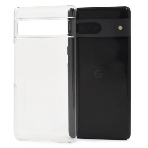 Google Pixel7 クリアケース カラー ハードケース ピクセル7 ブラック カバー 薄型 ストラップホール付き レンズ保護 透明 耐衝撃 Google Pixel 7 スマホケース | 