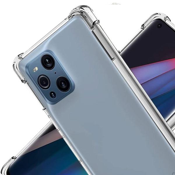 OPPO Find X3 Pro OPG03 ケース コーナーガード 耐衝撃 ソフトケース エアクッション TPU クリア 透明 無地 オッポ シンプル | 