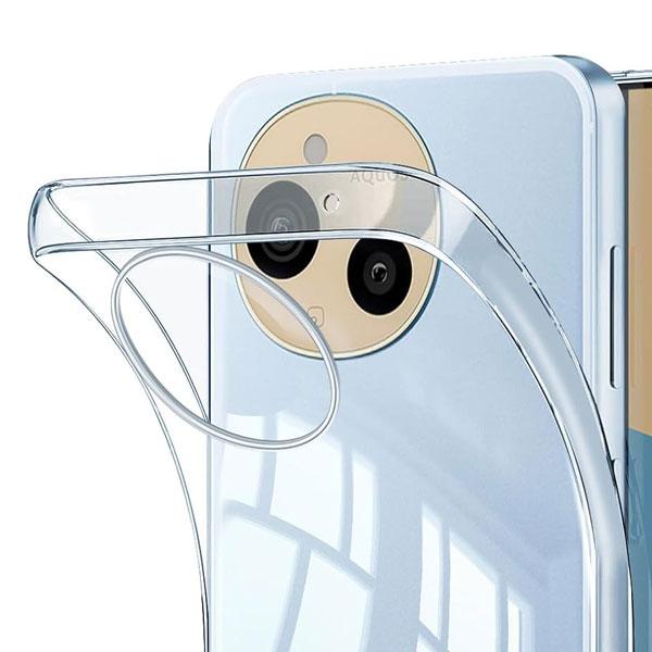 AQUOS sense9 クリアケース ケース カバー sense 9 SH-53E/SHG14/A405SH/SH-M29 ソフト アクオスセンス9 スマホケース スマホカバー マイクロドット | 