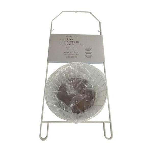 ワイヤーバスケットラック 3段ラック ラック ラウンド型 ランドリーラック タオル 収納 ディスプレイ かご カゴ レトロ おしゃれ バスケット 3段 モダン |  | 04