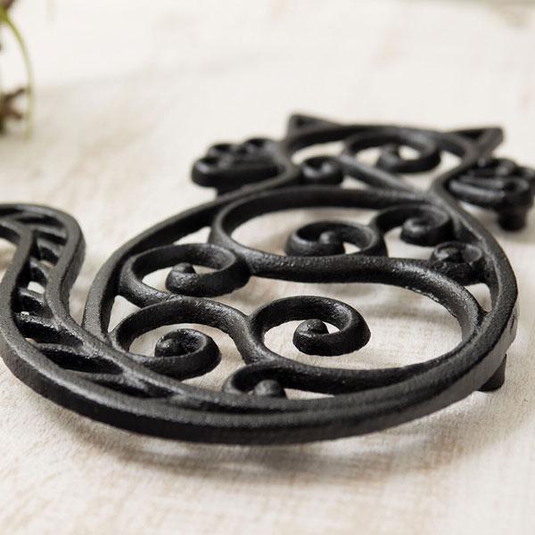 ネコ好きのための鍋敷き トリベット 鍋敷き アイアン ネコ ねこ 猫 ポットスタンド クラシック 鋳物 キッチン用品 食器 テーブルウェア コベントアイアン |  | 02