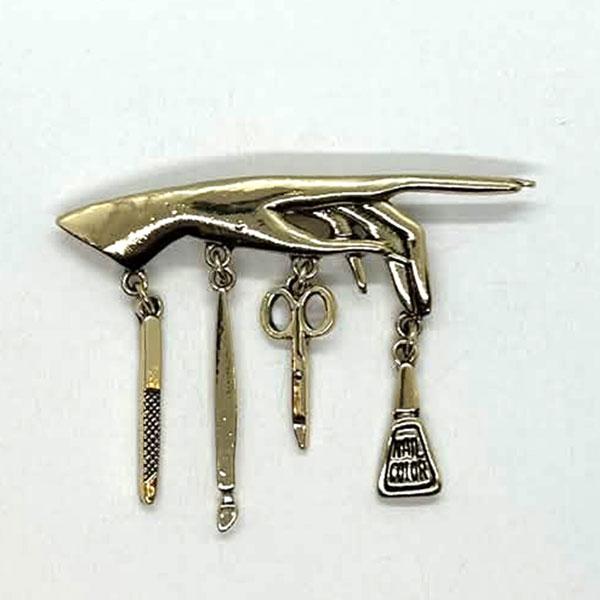 ネイリストのためのブローチ ネイリスト アンティーク風ブローチ ブローチ 卒業式 ユニフォーム レディース モチーフ 雑貨 アクセント ピン 大人 エレガント |  | 02