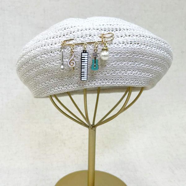 キルトピン ストールピン ブローチ ピンブローチ レディース 楽器 芸術 アイススケートモチーフ ビーズ 雑貨 アクセント ピン 大人 エレガント 誕生日 人気 |  | 04