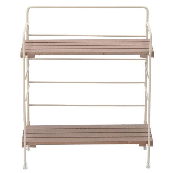 棚 ラック 2段 北欧 卓上 ディスプレイ キッチン収納 収納ラック 収納棚 おしゃれ オープンラック リビング 折り畳み 折りたたみインテリアラック 送料無料 |  | 01