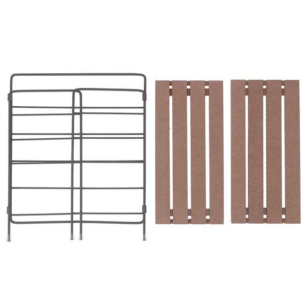 棚 ラック 2段 北欧 卓上 ディスプレイ キッチン収納 収納ラック 収納棚 おしゃれ オープンラック リビング 折り畳み 折りたたみインテリアラック 送料無料 |  | 02