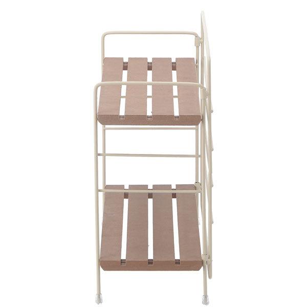 棚 ラック 2段 北欧 卓上 ディスプレイ キッチン収納 収納ラック 収納棚 おしゃれ オープンラック リビング 折り畳み 折りたたみインテリアラック 送料無料 |  | 01