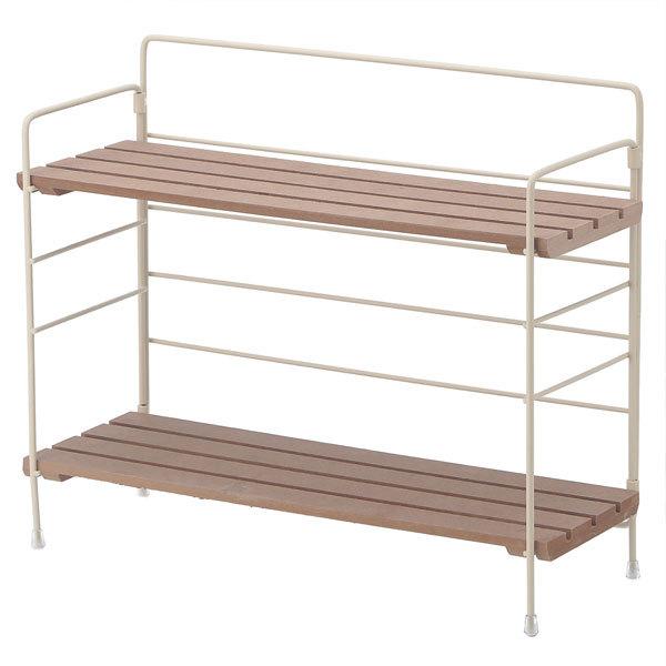 棚 ラック 2段 北欧 卓上 ディスプレイ キッチン収納 収納ラック 収納棚 おしゃれ オープンラック リビング 折り畳み 折りたたみインテリアラック 送料無料 |  | 04