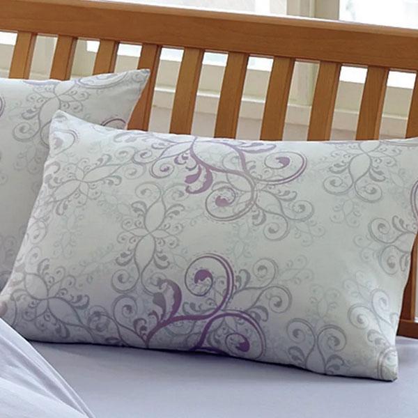 枕カバー 西川 枕カバー 24＋ ピローケース サイズ 65×45cm オーナメント柄 サテン織り 専用カバー 替えカバー 西川 枕 まくら 洗い替え 送料無料 インド超長綿 |  | 02