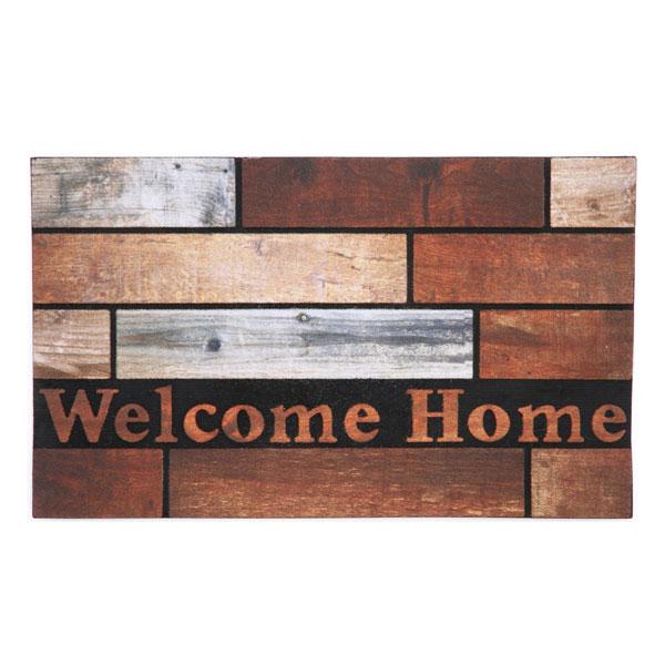 玄関マット マット ラバーマット 屋外 室内 屋内 滑り止め 店舗 おしゃれ ウェルカム ドアマット ラバー ウェルカムホーム 木目 |  | 02