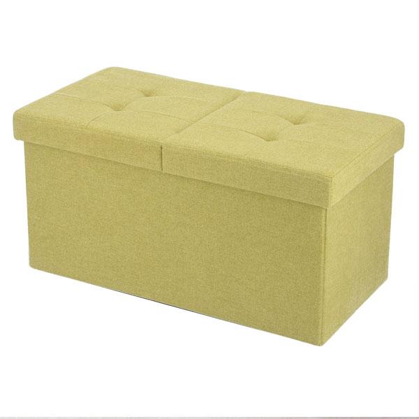 ベンチ 収納スツール 60cm ウール調 ボックスベンチ スツール オットマン 足置き台 ボックス スツール 収納 隙間収納 折りたたみ 収納ベンチ |  | 04